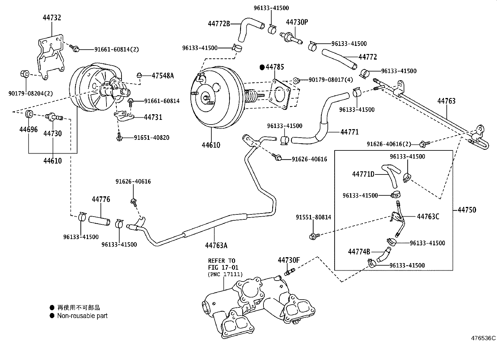 44610-43010 BOOSTER ASSY, BRAKE product image