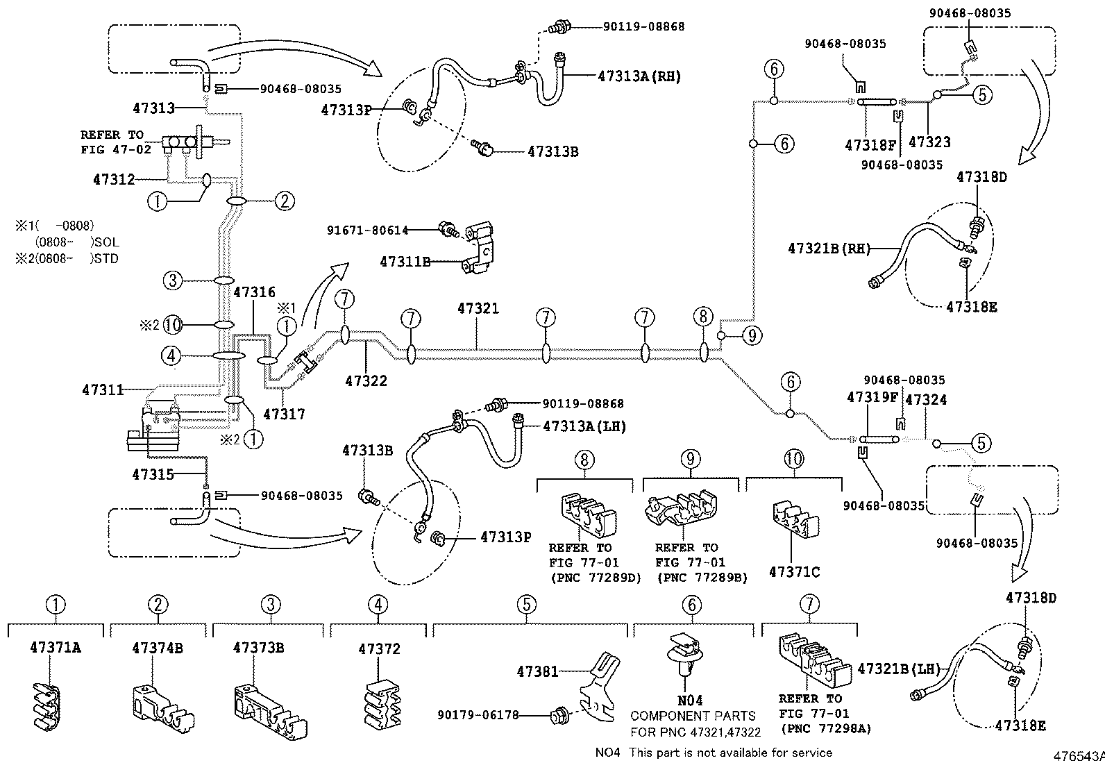 44590-52161 BRACKET ASSY, BRAKE ACTUATOR product image
