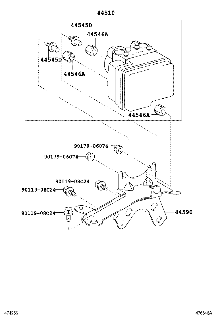 47311-52170 TUBE, FRONT BRAKE, NO.1 product image