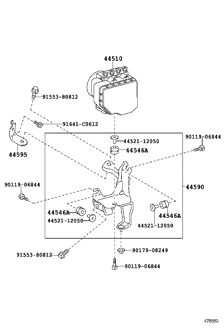 47311-53170 TUBE, FRONT BRAKE, NO.1 product image