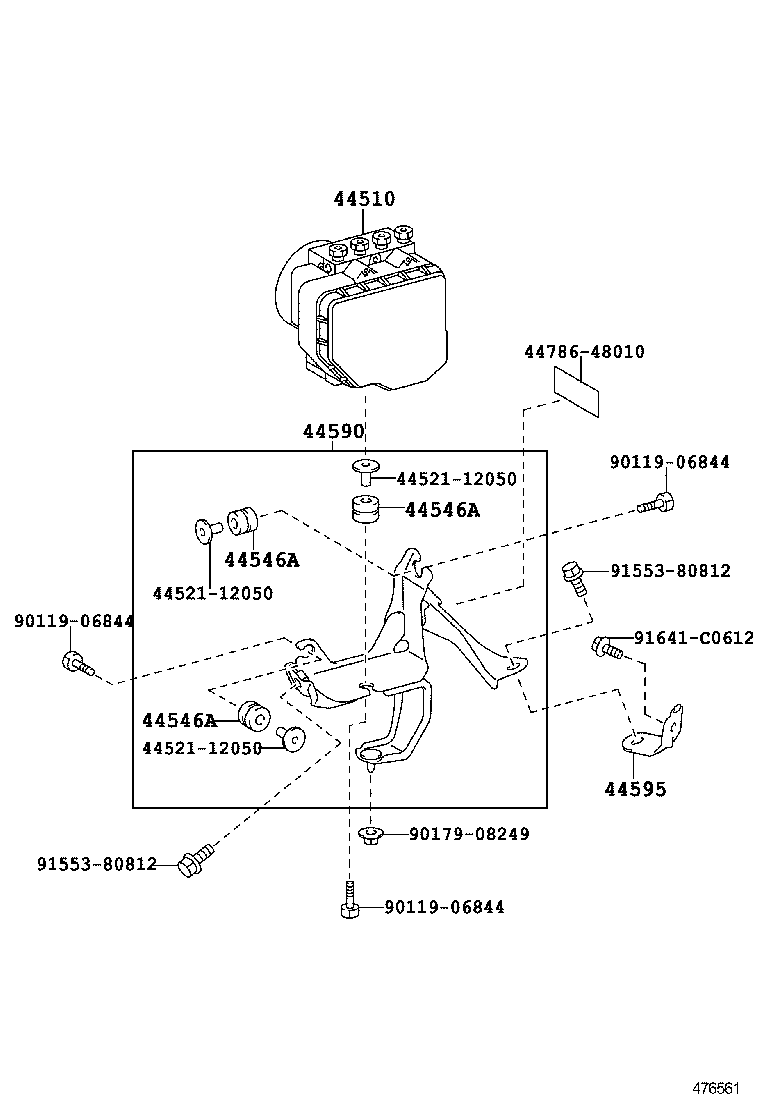 47311-53170 TUBE, FRONT BRAKE, NO.1 product image