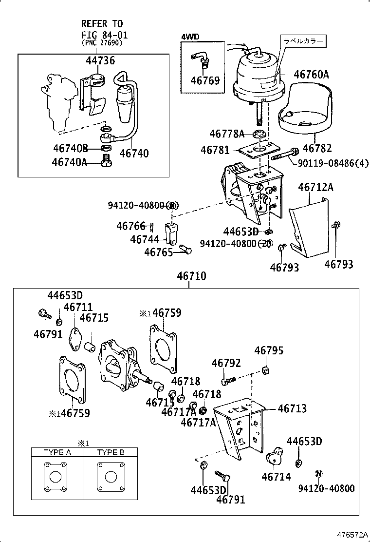 44736-36060 BRACKET, AIR CLEANER product image