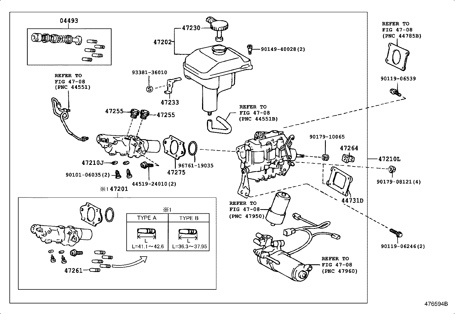 47210-30020 BRAKE BOOSTER ASSY, W/MASTER CYLINDER product image