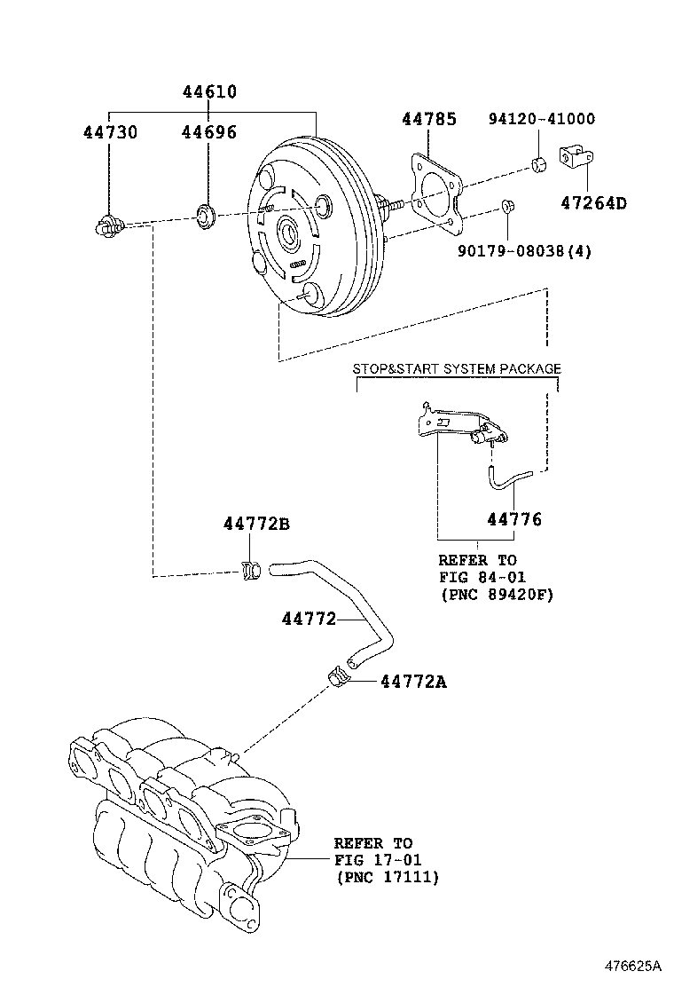44610-19035 BOOSTER ASSY, BRAKE product image