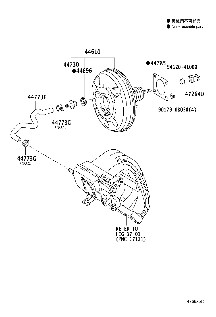 44610-74010 BOOSTER ASSY, BRAKE product image