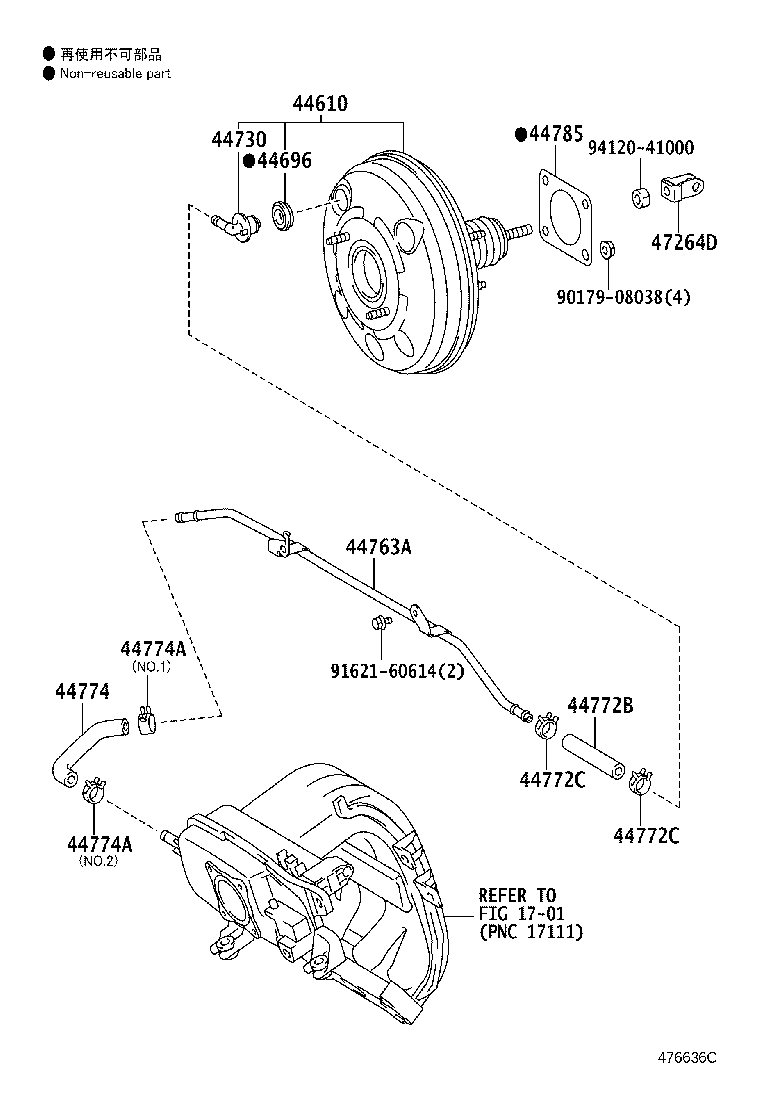 44610-74010 BOOSTER ASSY, BRAKE product image