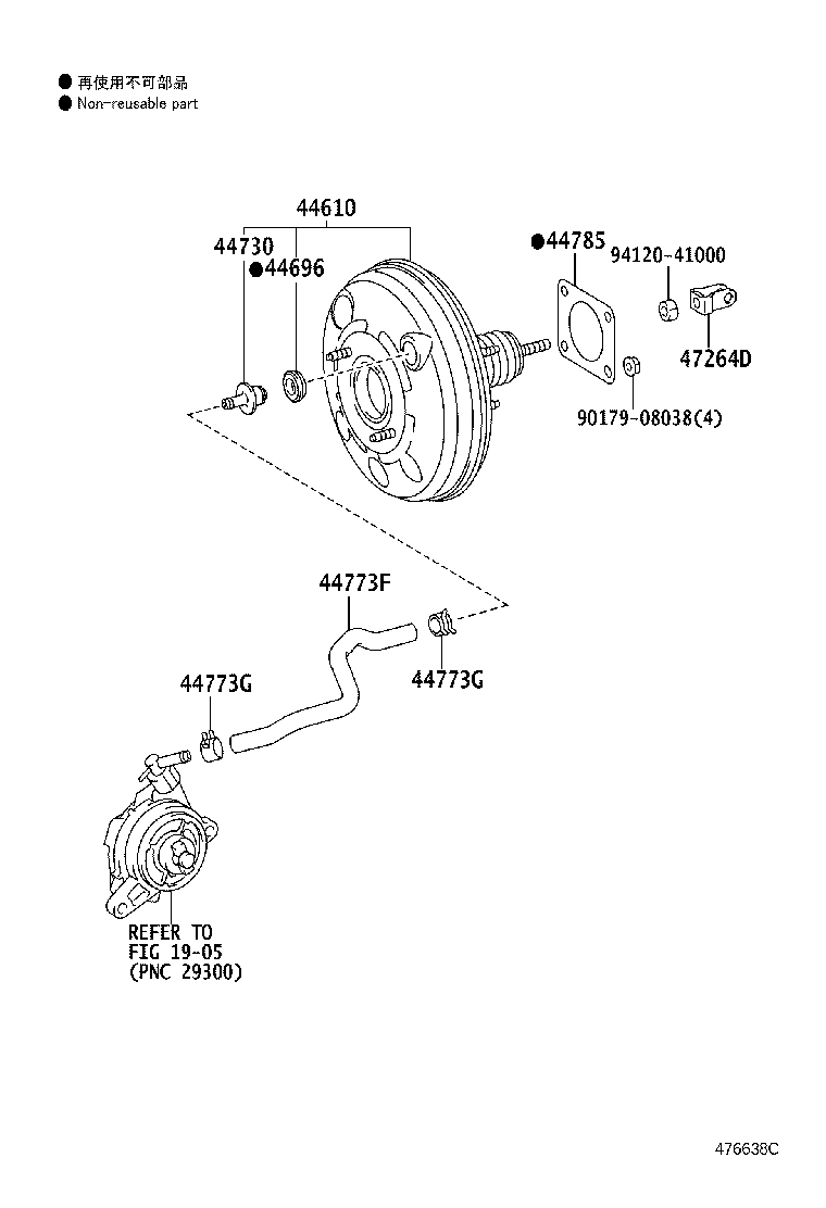 44610-74010 BOOSTER ASSY, BRAKE product image