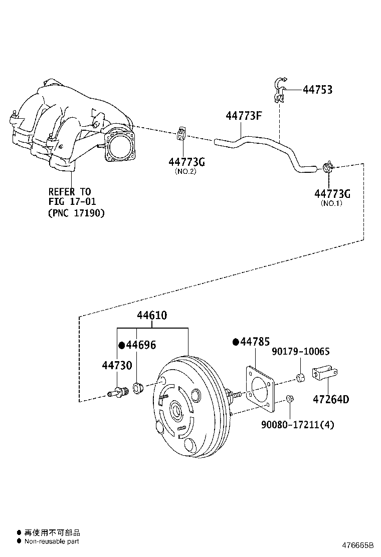 Toyota 44610-0E030 BOOSTER ASSY, BRAKE