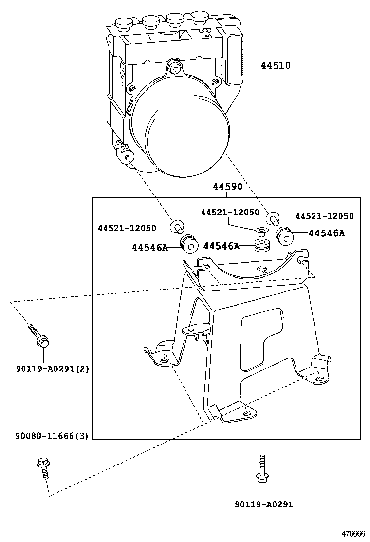 47319-0E030 TUBE, FRONT BRAKE, NO.9 product image