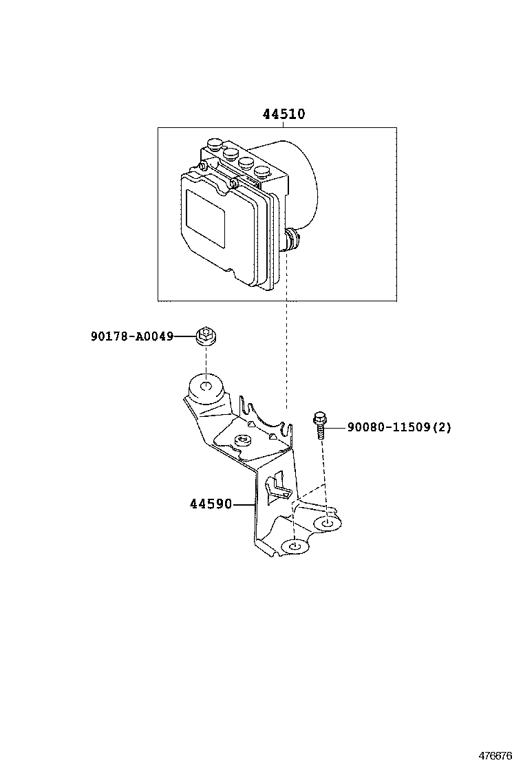 47311-73011 TUBE, FRONT BRAKE, NO.1 product image