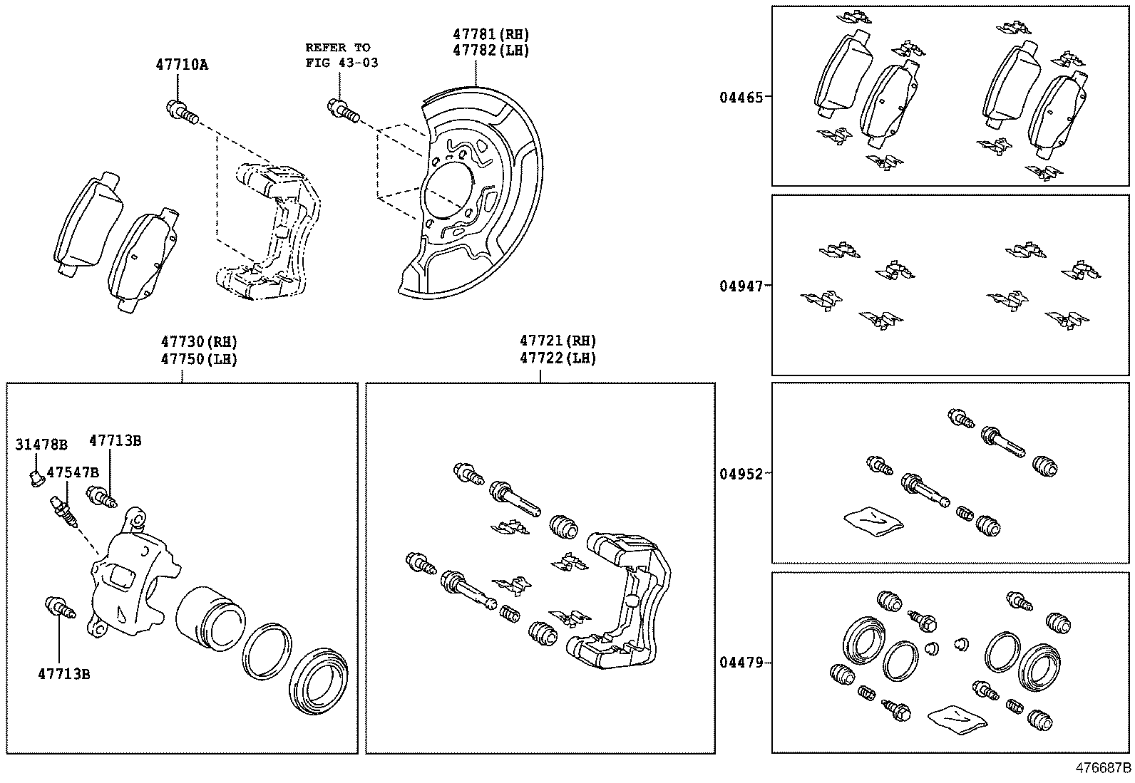 04465-0F010 PAD KIT, DISC BRAKE, FRONT product image