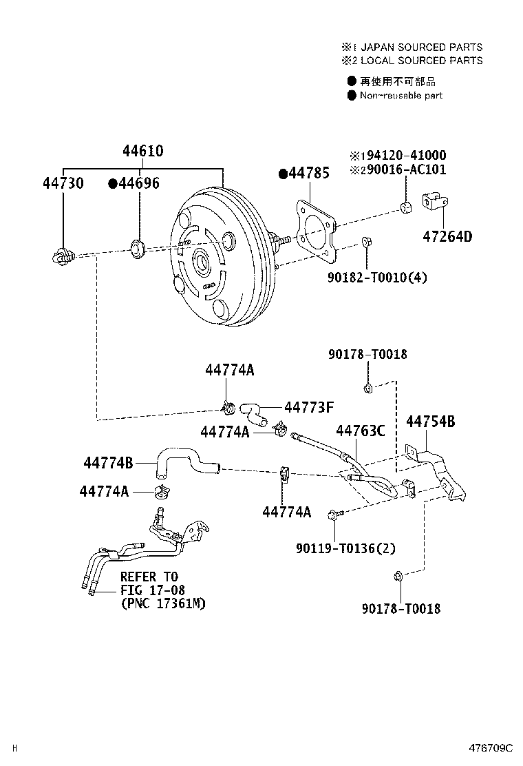 44774-02160 HOSE, UNION TO CONNECTOR TUBE product image