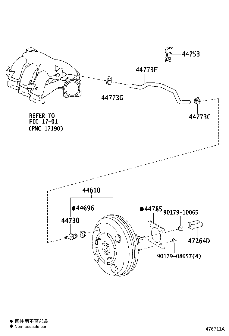 Toyota 44610-48331 BOOSTER ASSY, BRAKE