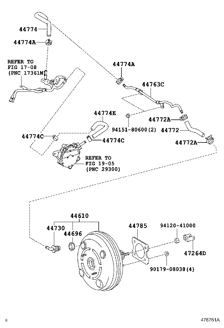 44610-19035 BOOSTER ASSY, BRAKE product image
