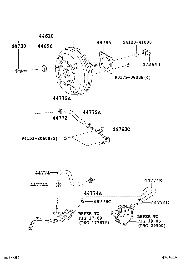 44610-19035 BOOSTER ASSY, BRAKE product image