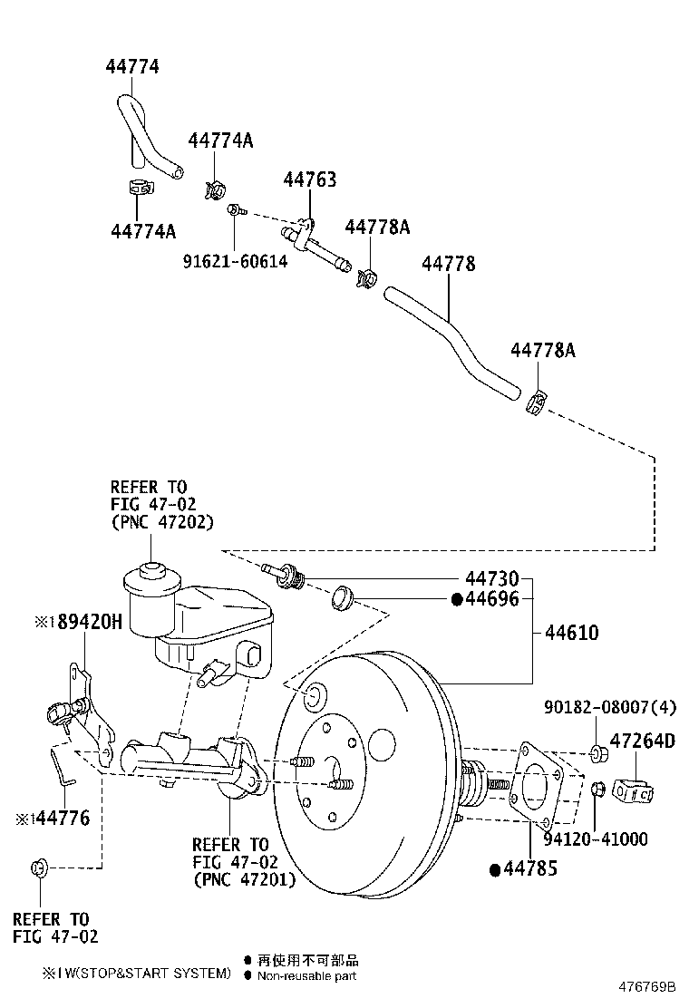 44610-52680 BOOSTER ASSY, BRAKE product image
