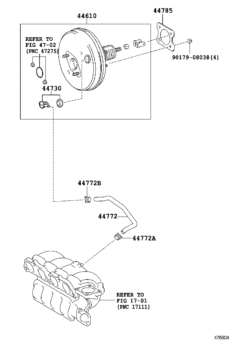44610-09441 BOOSTER ASSY, BRAKE product image