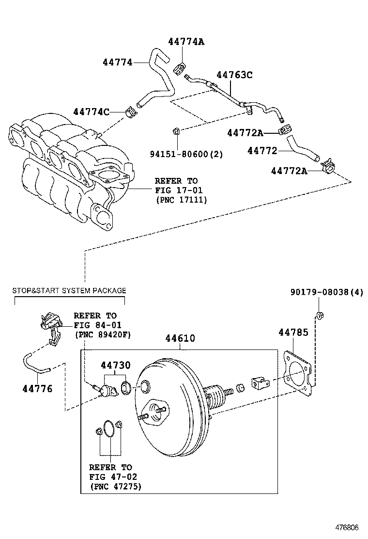44610-09460 BOOSTER ASSY, BRAKE product image