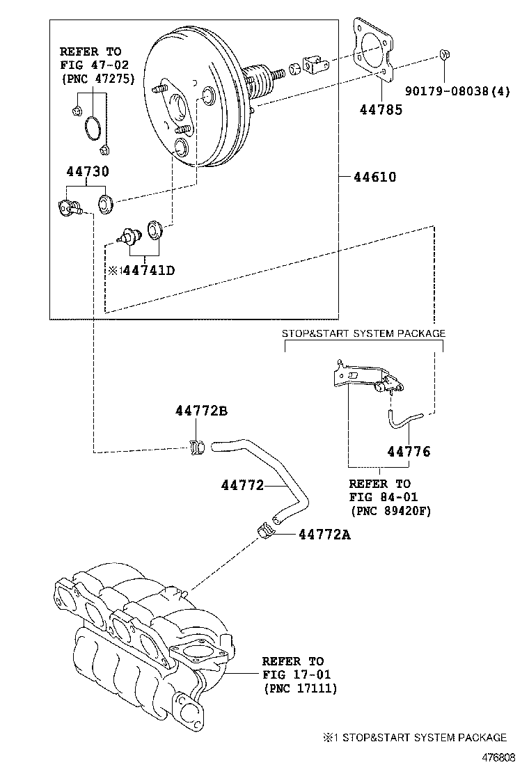 44610-09460 BOOSTER ASSY, BRAKE product image