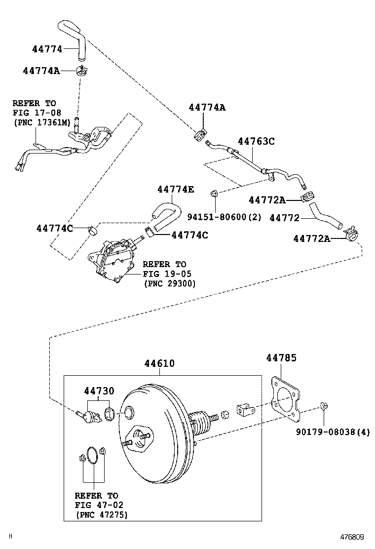 44610-09460 BOOSTER ASSY, BRAKE product image