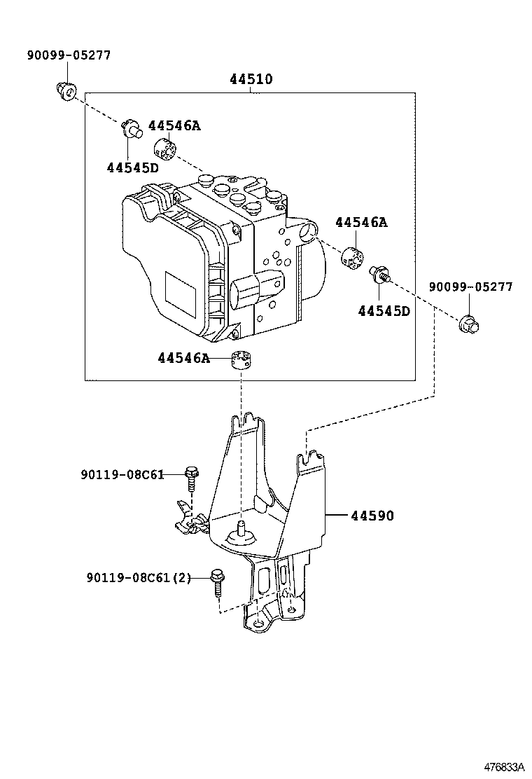 47311-06170 TUBE, FRONT BRAKE, NO.1 product image