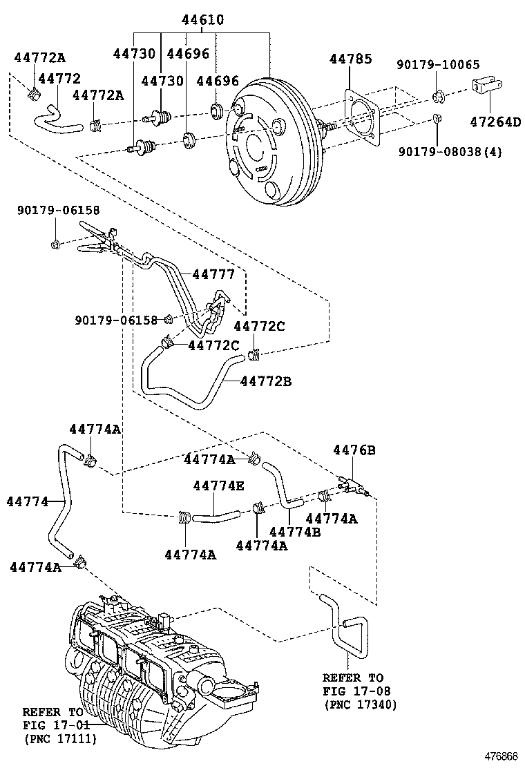 44610-33780 BOOSTER ASSY, BRAKE product image