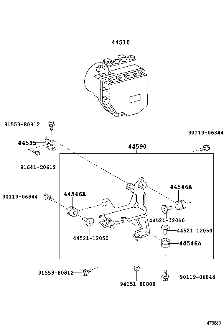 47313-30820 TUBE, FRONT BRAKE, NO.3 product image