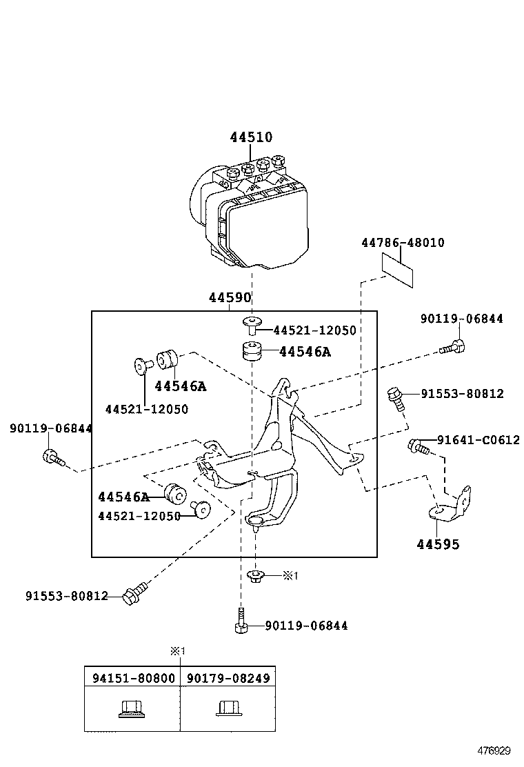 44050-53290 ACTUATOR ASSY, BRAKE product image