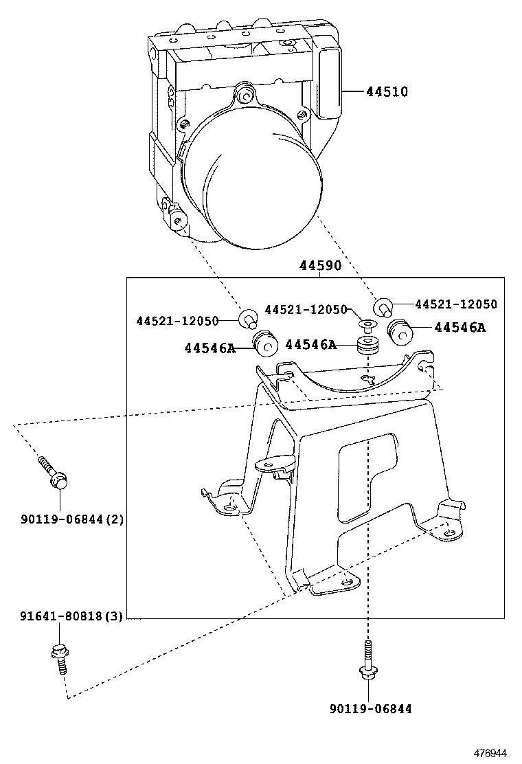 47315-0E030 TUBE, FRONT BRAKE, NO.5 product image