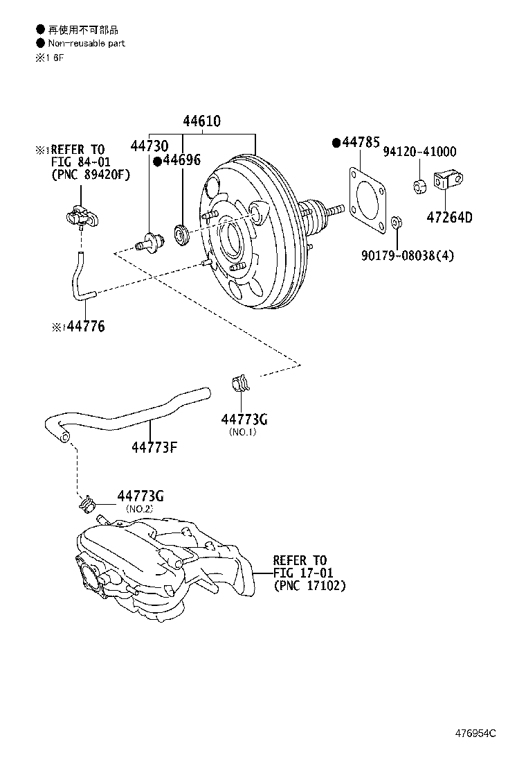 44610-74010 BOOSTER ASSY, BRAKE product image