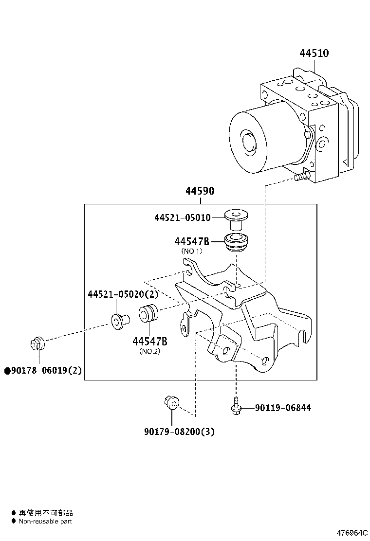 47311-0F100 TUBE, FRONT BRAKE, NO.1 product image