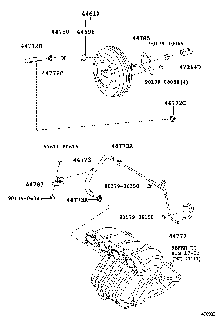 44610-33770 BOOSTER ASSY, BRAKE product image