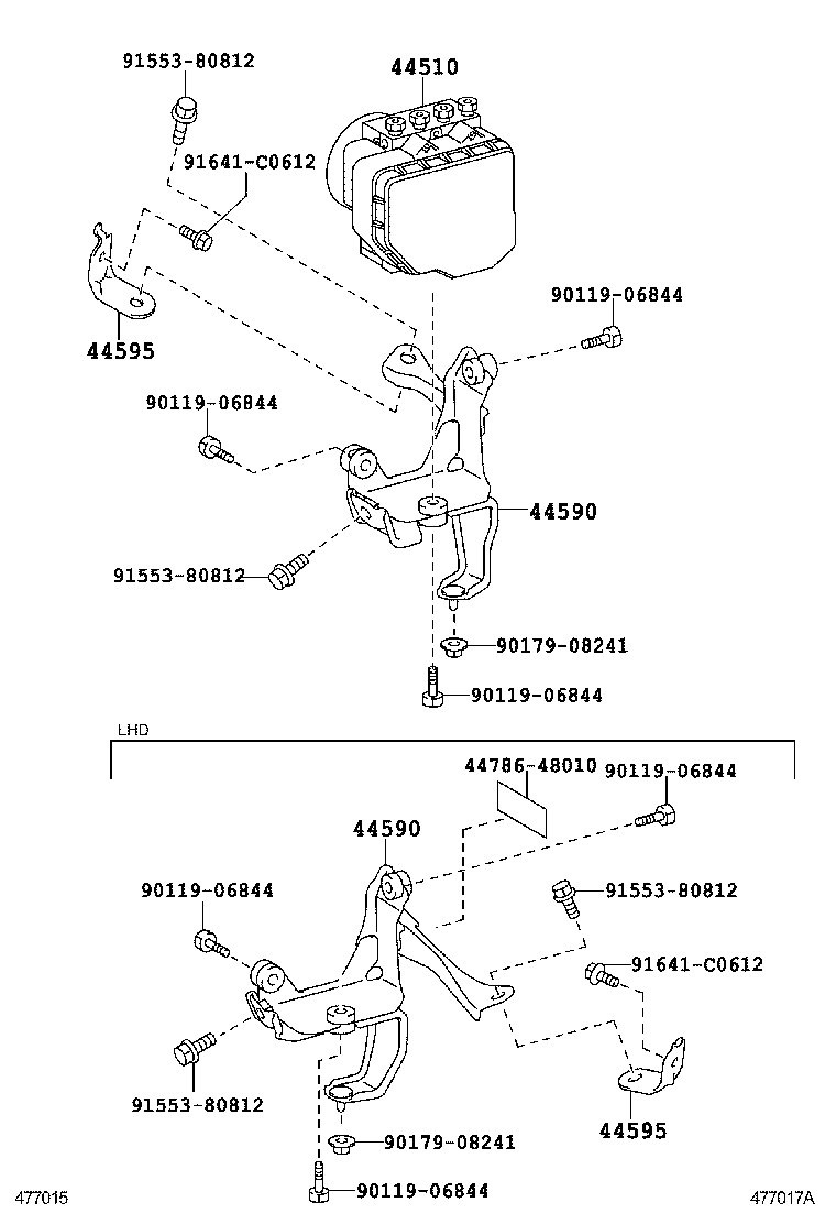 47311-53200 TUBE, FRONT BRAKE, NO.1 product image