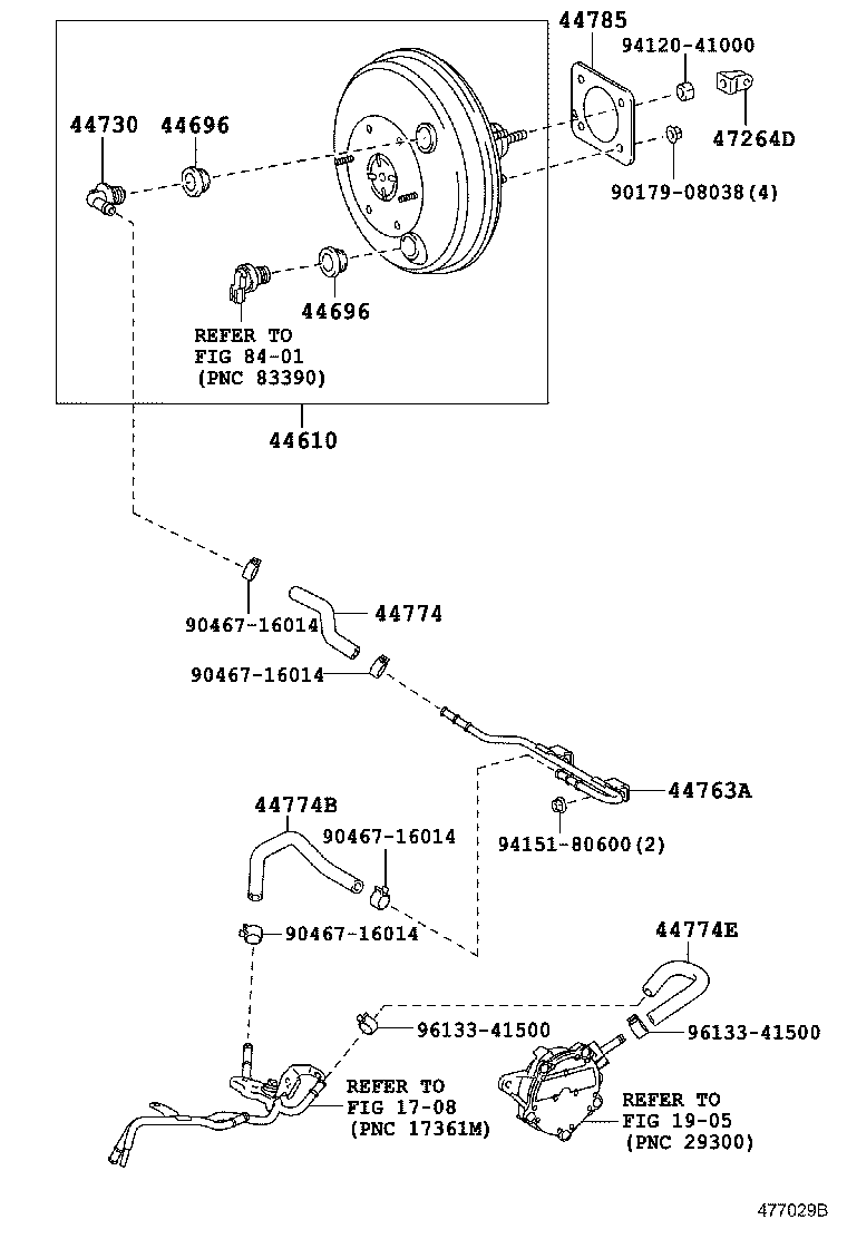 44774-44050 HOSE, UNION TO CONNECTOR TUBE product image