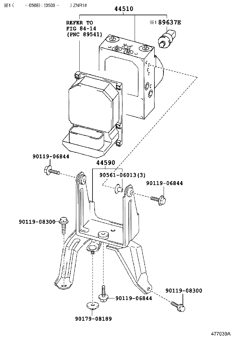 47311-0F020 TUBE, FRONT BRAKE, NO.1 product image