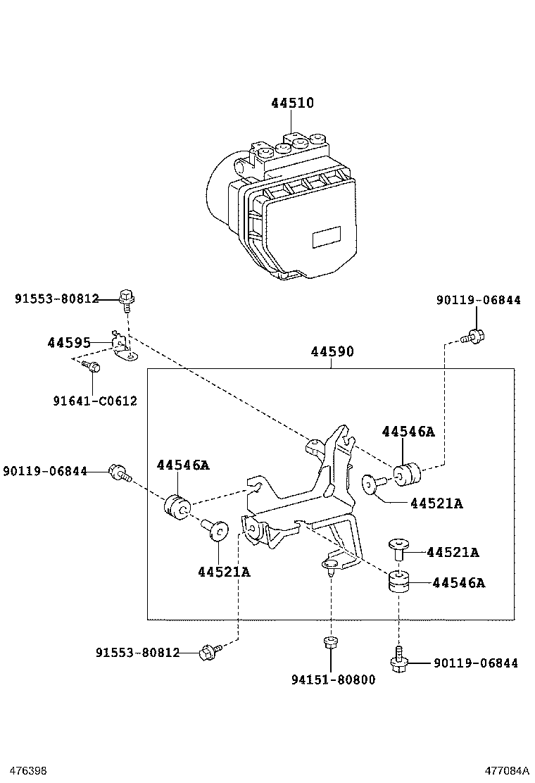 47311-30700 TUBE, FRONT BRAKE, NO.1 product image