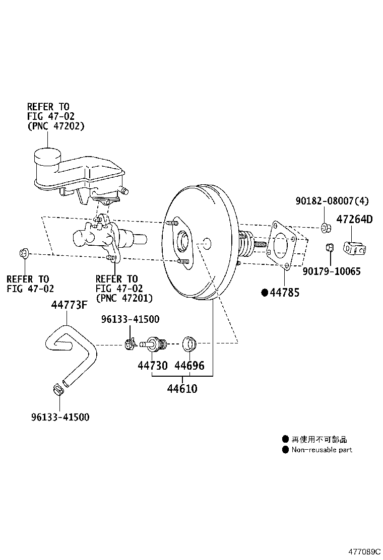 44773-52180 HOSE, UNION TO CHECK VALVE product image