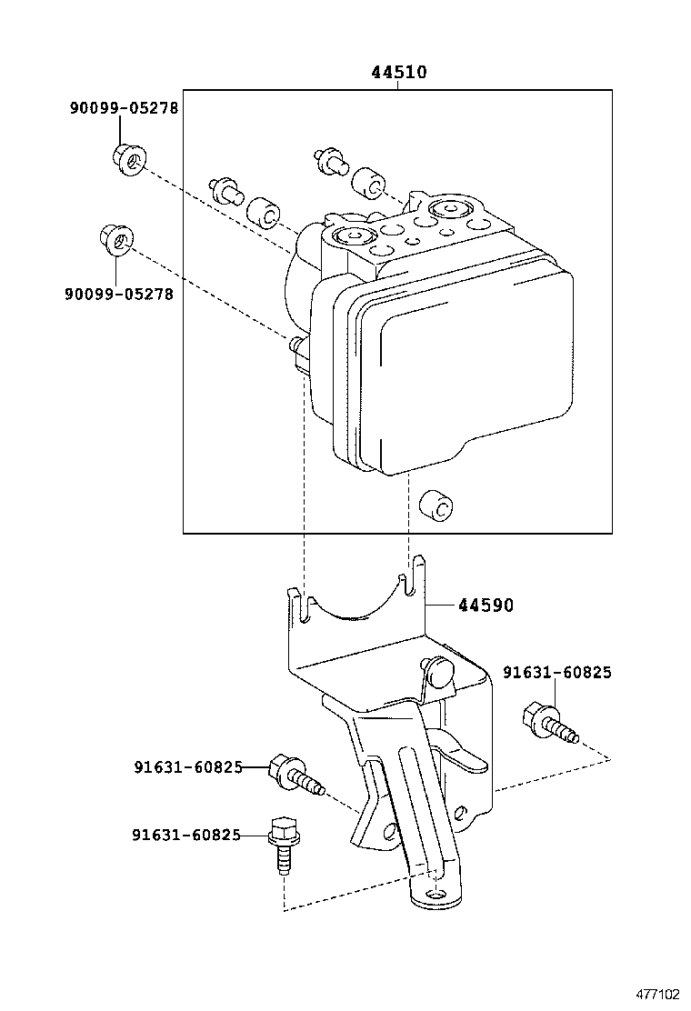 44050-52600 ACTUATOR ASSY, BRAKE product image