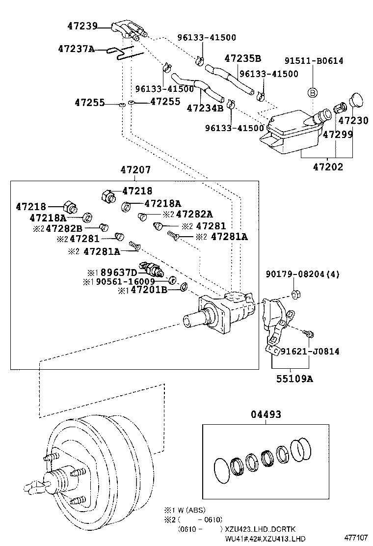 47230-37081 CAP ASSY, BRAKE MASTER CYLINDER RESERVOIR FILLER product image