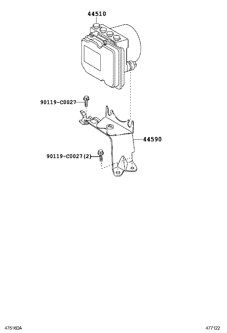47311-06290 TUBE, FRONT BRAKE, NO.1 product image