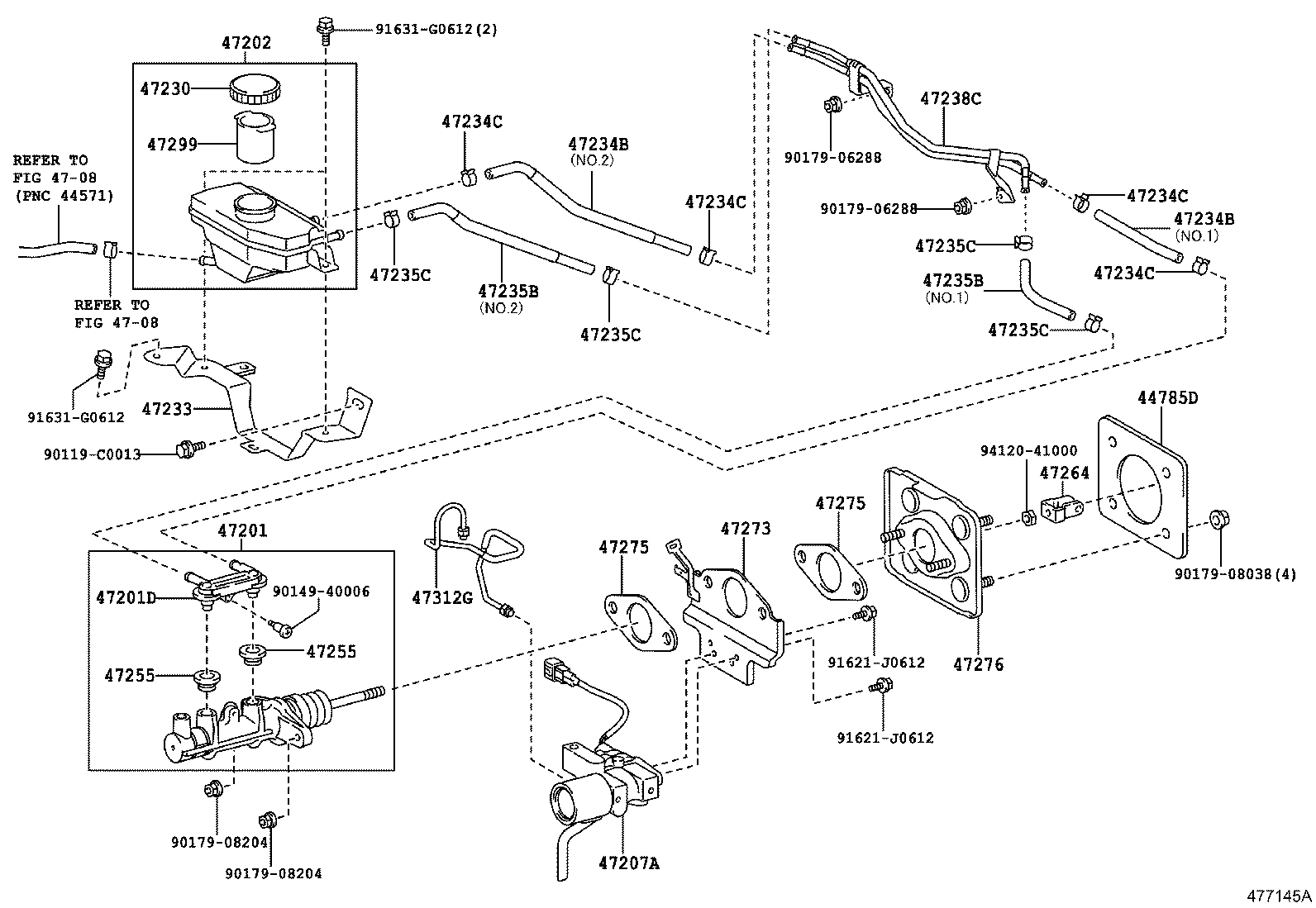 44255-33050 TUBE, BRAKE STROKE SIMULATOR product image