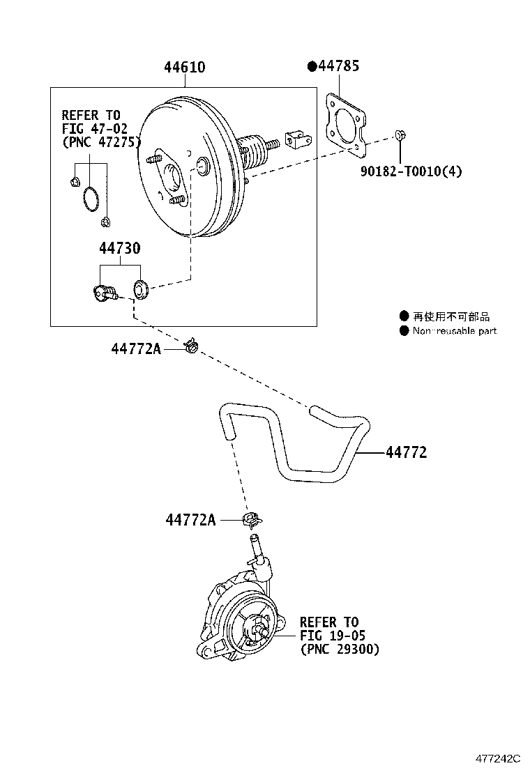 44774-02160 HOSE, UNION TO CONNECTOR TUBE product image