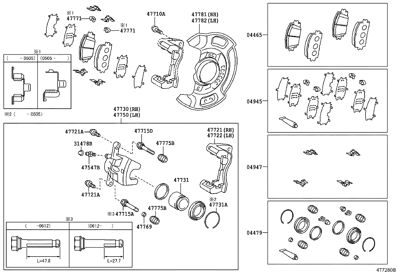 04945-52030 SHIM KIT, ANTI SQUEAL, FRONT product image