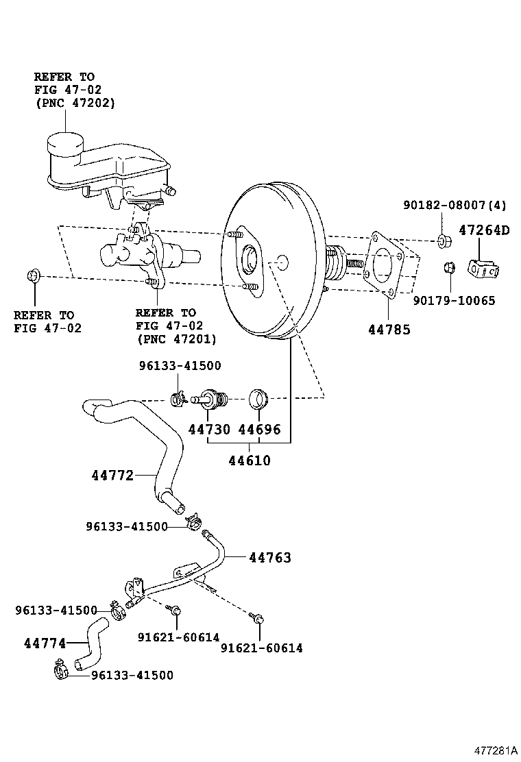 44773-52170 HOSE, UNION TO CHECK VALVE product image