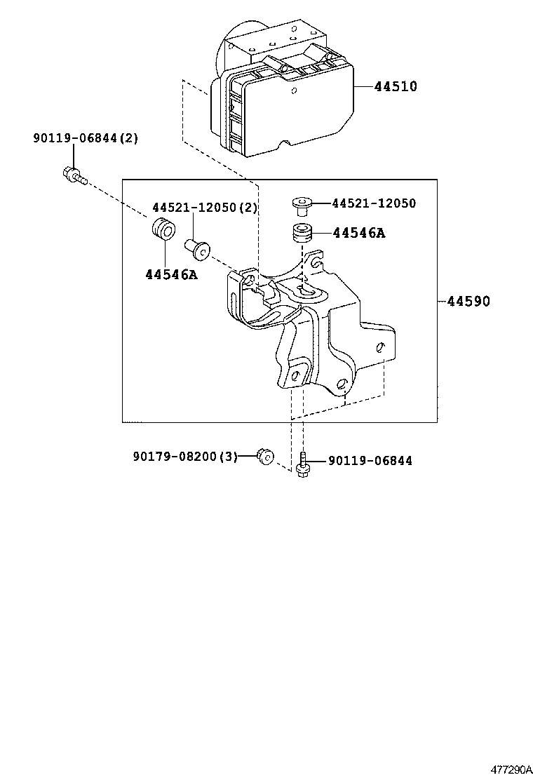 47311-02510 TUBE, FRONT BRAKE, NO.1 product image