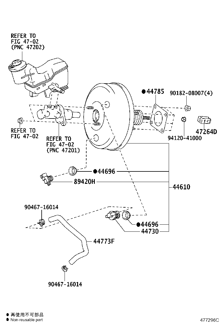 44610-52680 BOOSTER ASSY, BRAKE product image