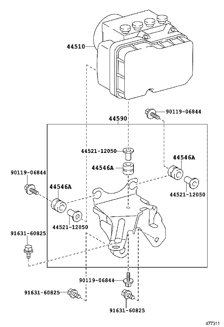 47311-52360 TUBE, FRONT BRAKE, NO.1 product image