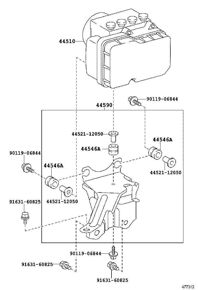 47311-52740 TUBE, FRONT BRAKE, NO.1 product image