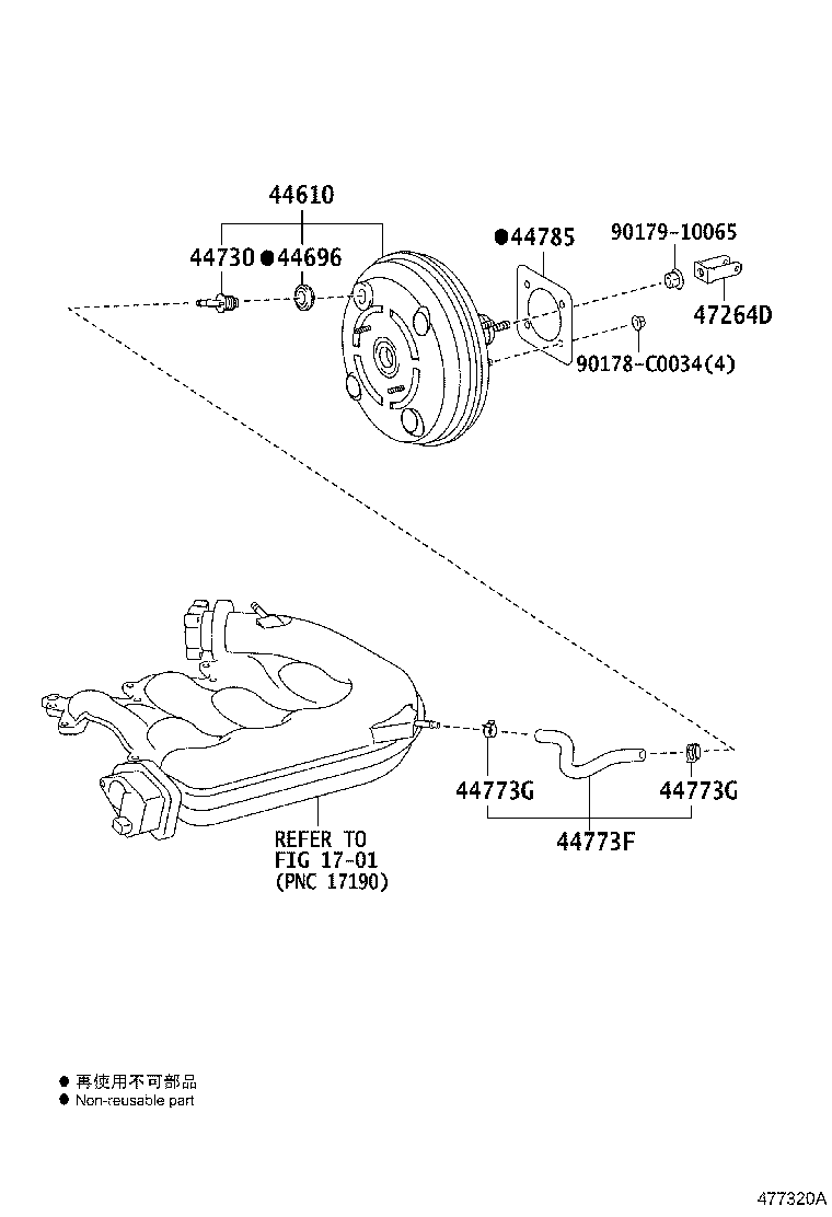44610-0N050 BOOSTER ASSY, BRAKE product image