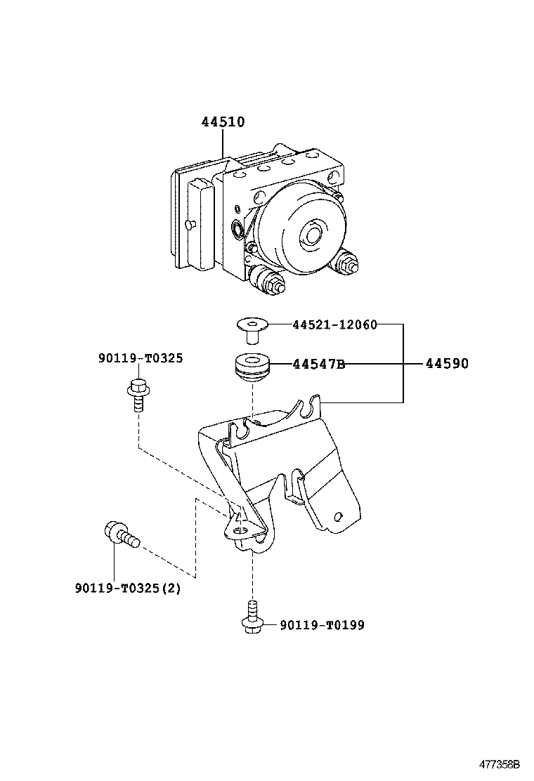 47311-0DB10 TUBE, FRONT BRAKE, NO.1 product image